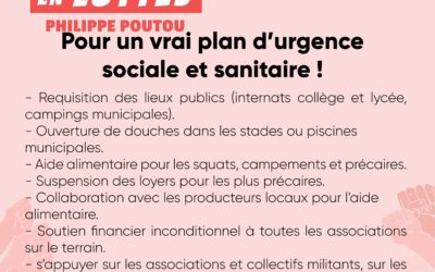 Face à la crise sanitaire: non à la charité, oui aux services publics.